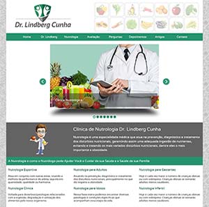 Site com criação e desenvolvimento para a empresa Clínica Dr. Lindberg Cunha