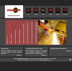 Site com criação e desenvolvimento para a empresa Itamont Ferramentas