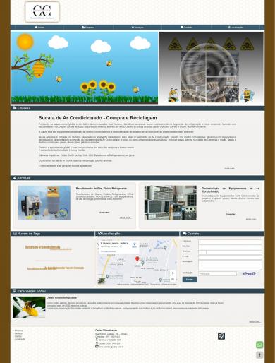 Site com criação e desenvolvimento para a empresa Sucata de Ar Condicionado